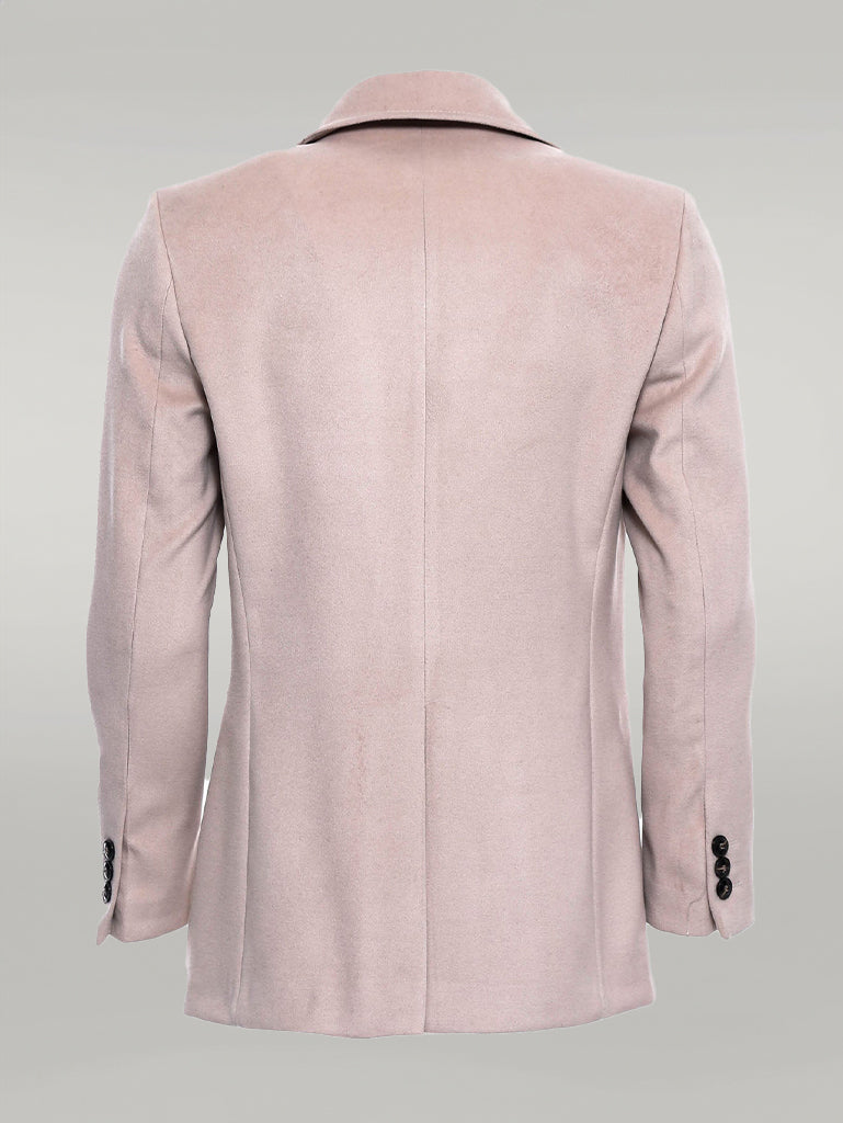 Manteau Cachet Croisé Couleur Crème - Wessi