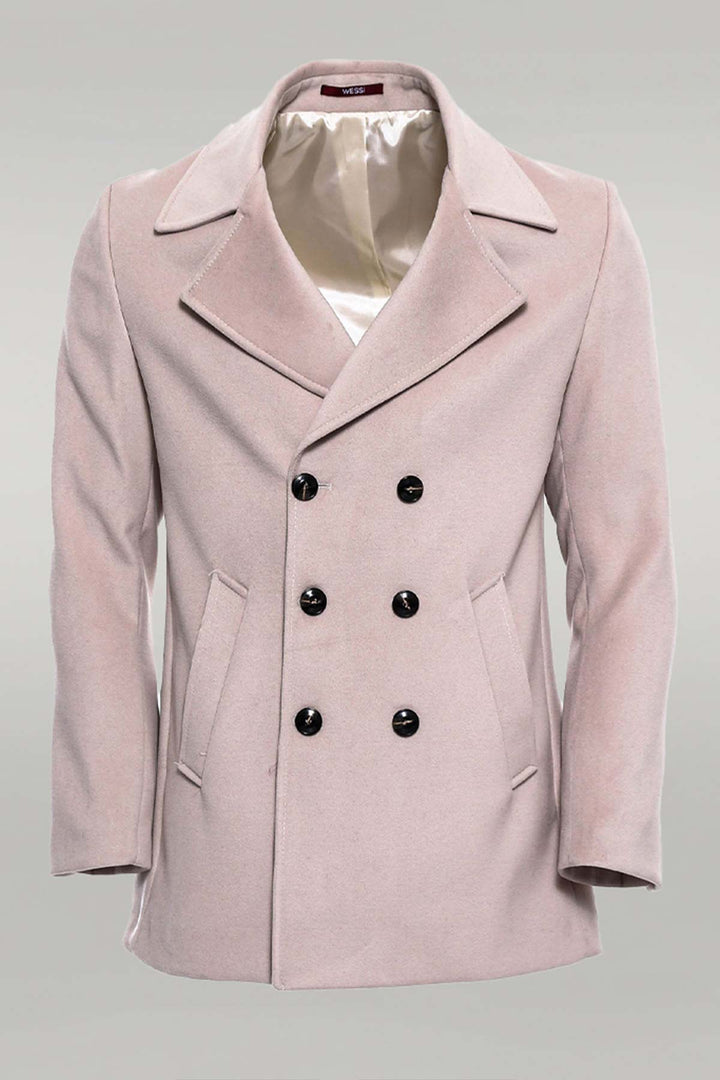 Manteau Cachet Croisé Couleur Crème - Wessi
