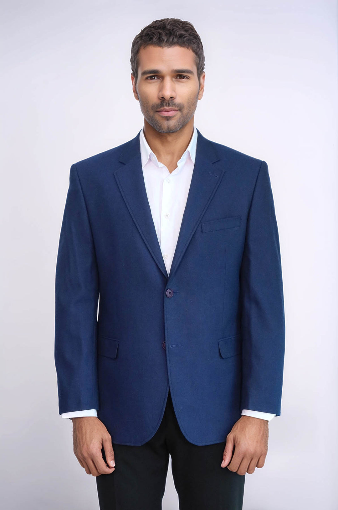 Blazer Hombre 4 Drop Cachet Sax Azul - Wessi