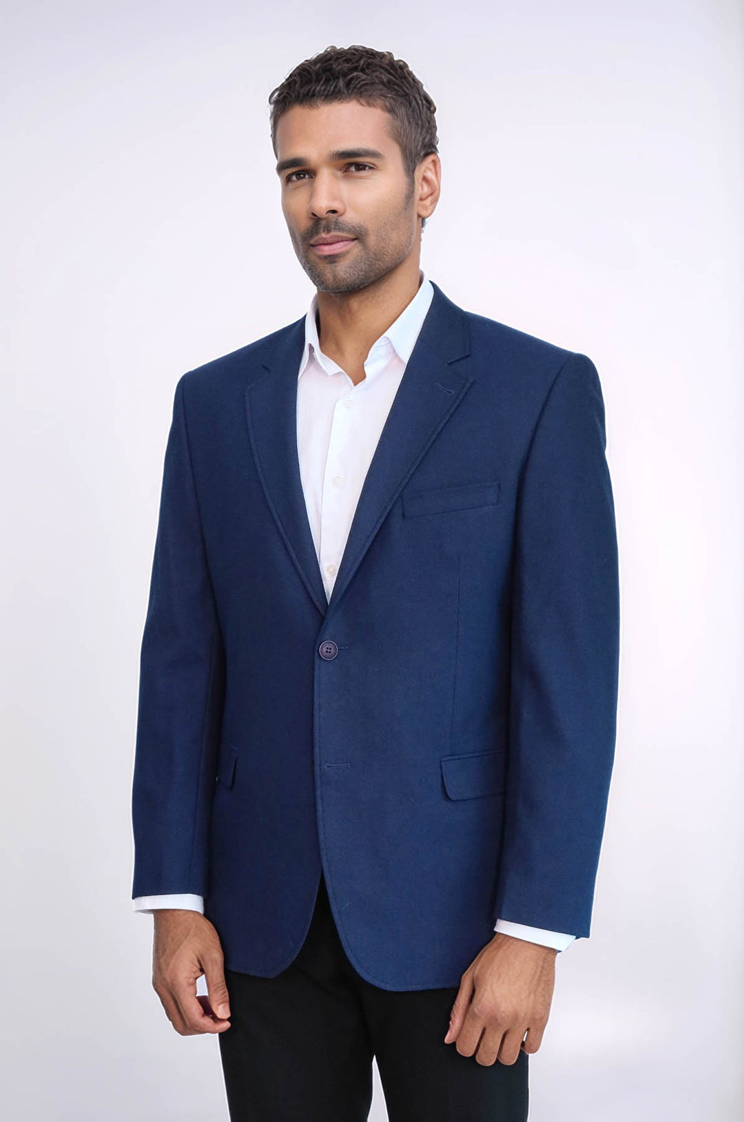 Blazer Hombre 4 Drop Cachet Sax Azul - Wessi