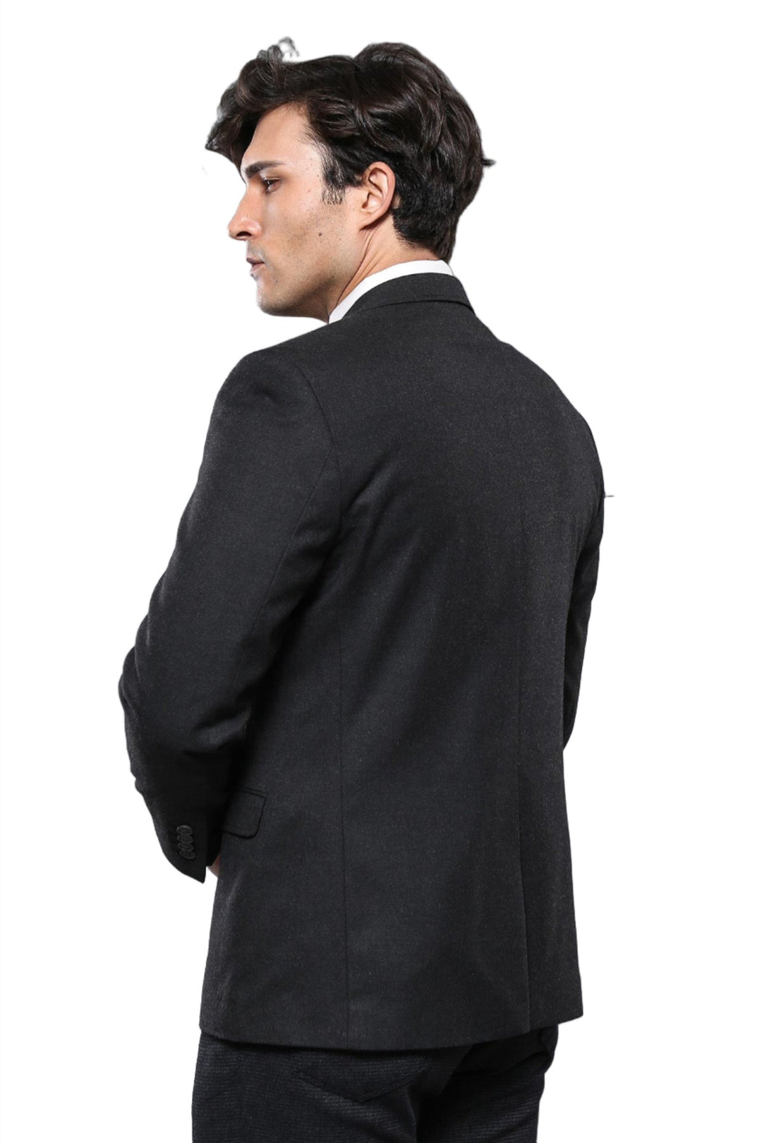 Blazer ahumado con 4 gotas de cachemira para hombre - Wessi