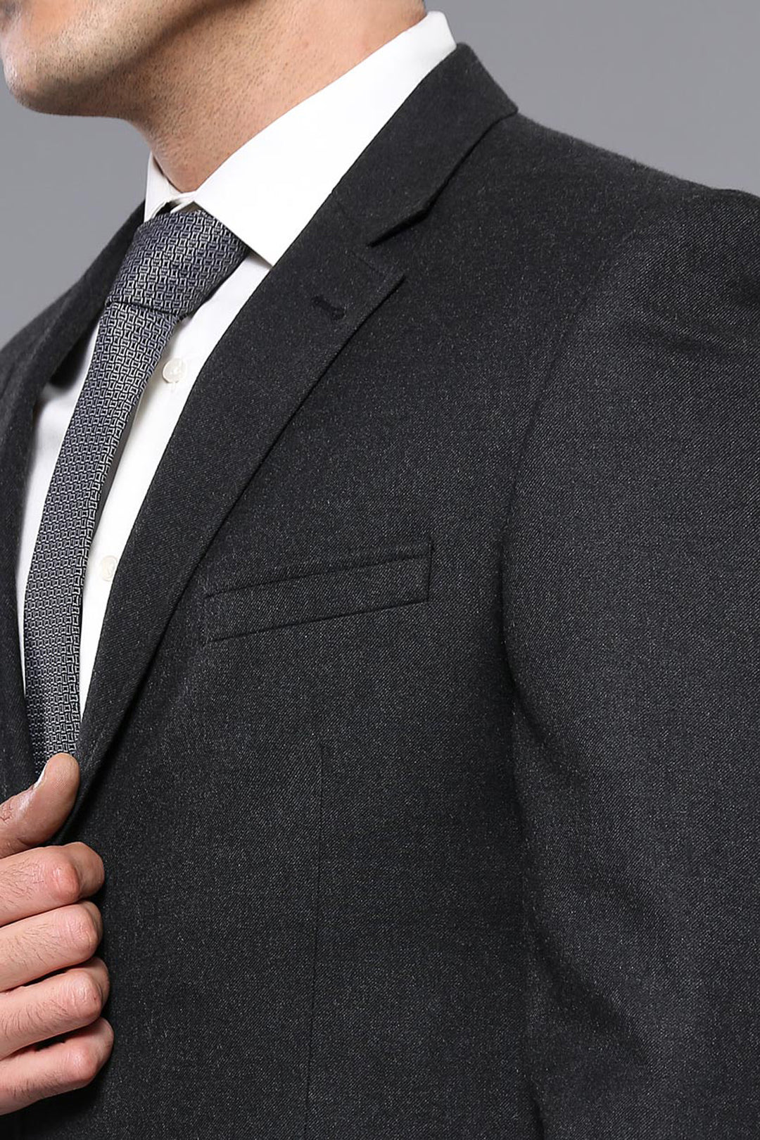 Blazer ahumado con 4 gotas de cachemira para hombre - Wessi