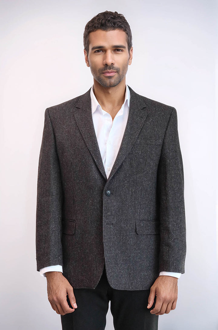 4 Drop Regular Cut Anthracite Men Blazer - Wessi