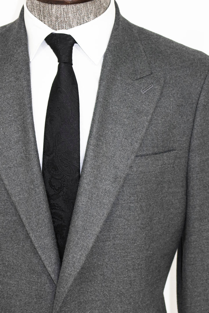 Completo Sportivo Slim Fit Grey da Uomo Giacca e Pantaloni - Wessi