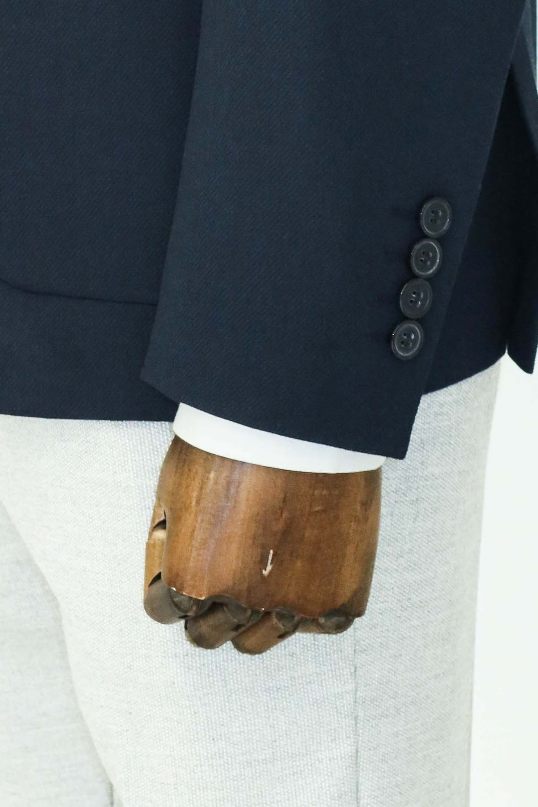 Blazer e Pantaloni Combinati Slim Fit con Rever a Punta Navy Blue da Uomo - Wessi