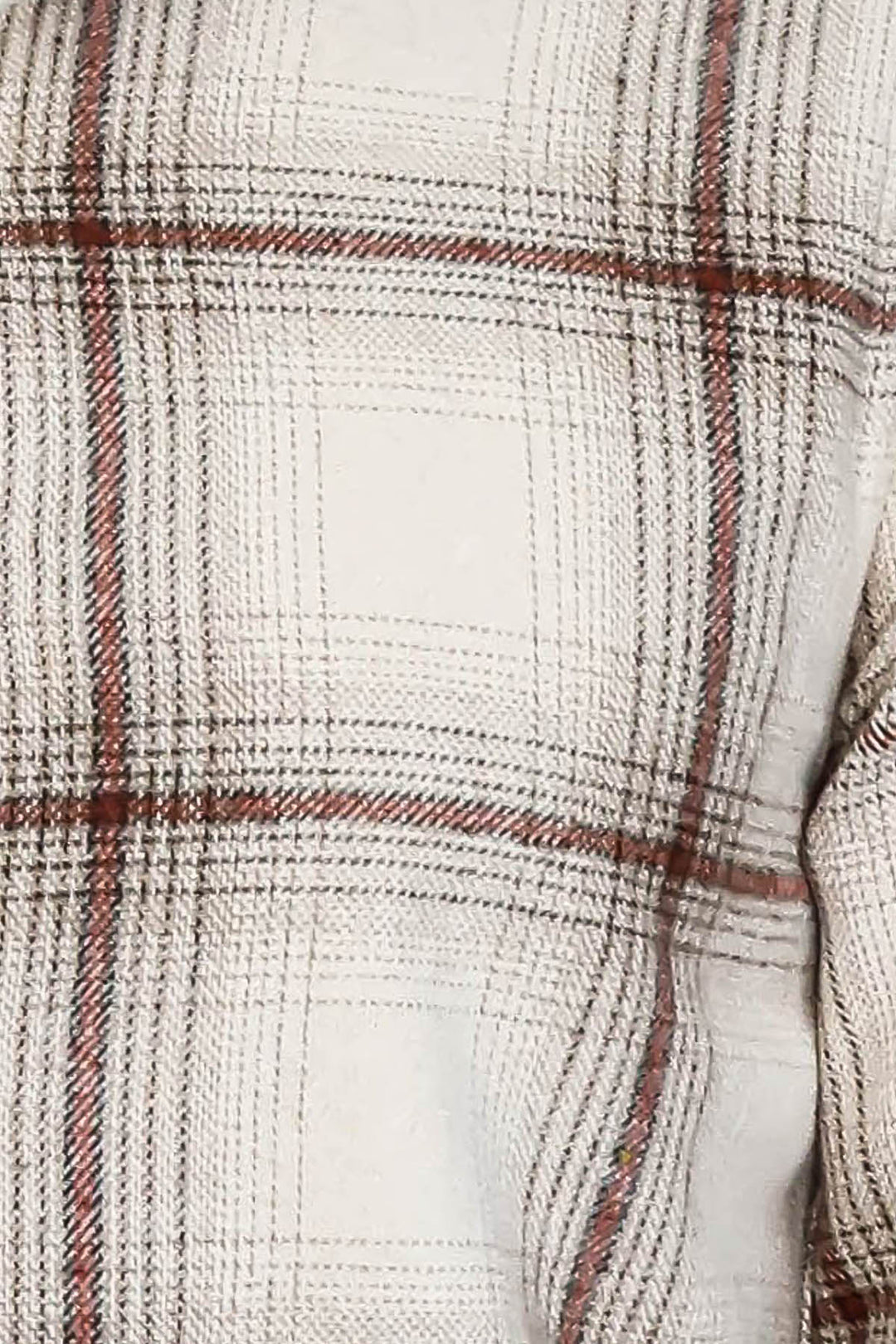 قميص حطاب منقوش باللون البني الفاتح للرجال - ويسي