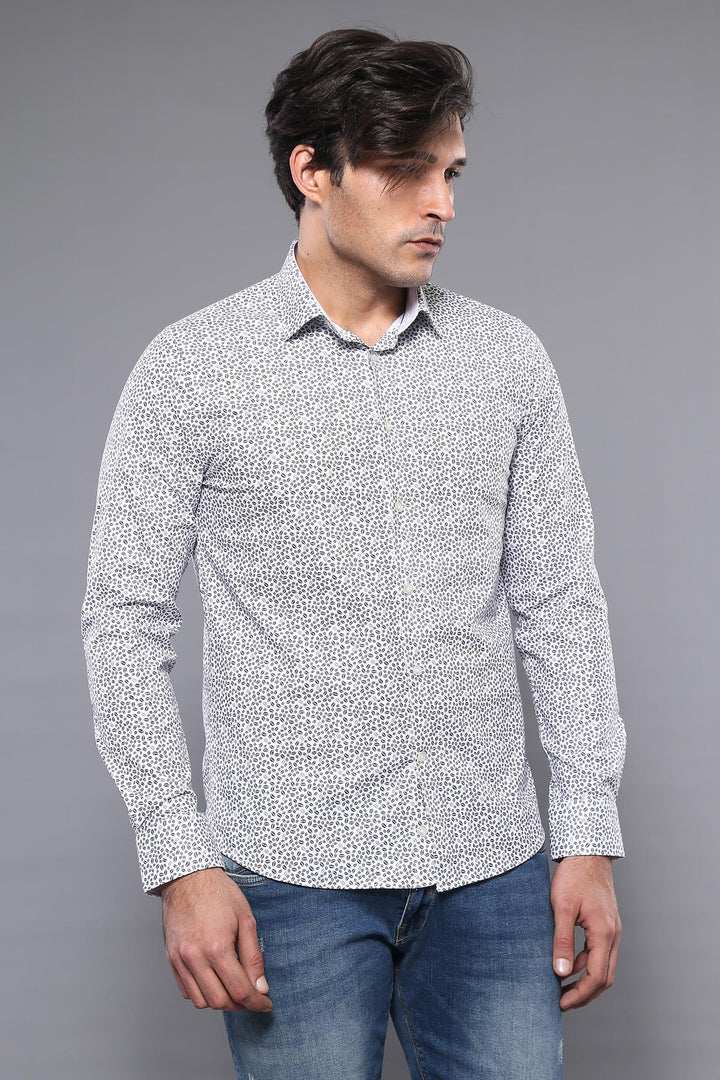 Slim Fit Patterned Shirt | Wessi
