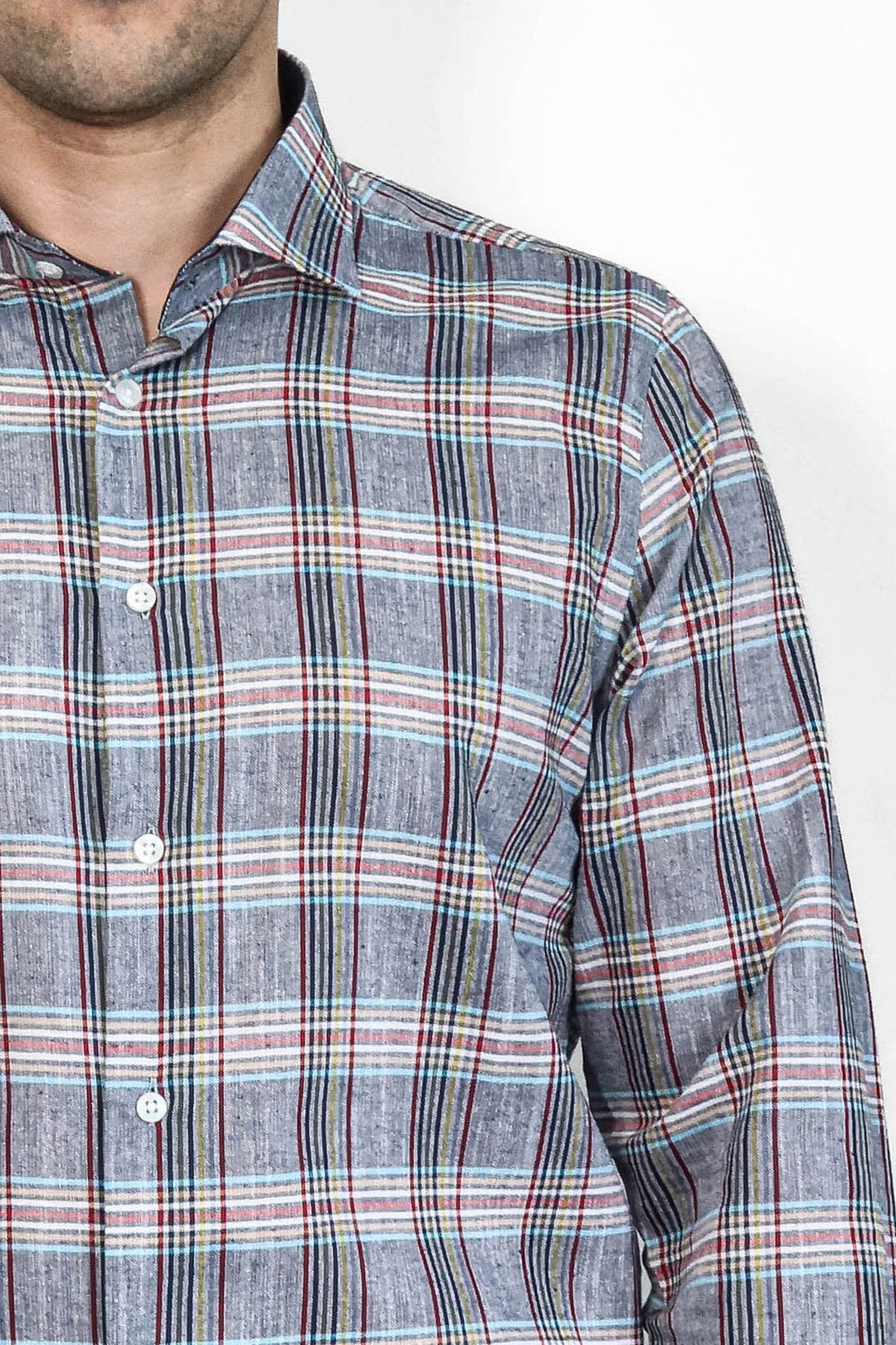 Camisa informal de cuadros azules - Wessi