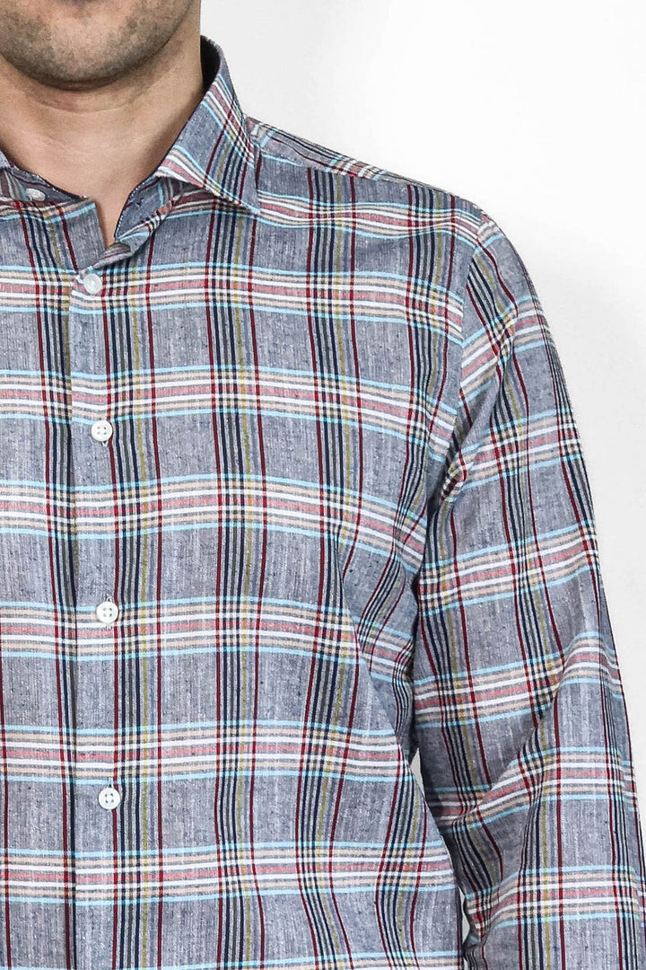 Camisa informal de cuadros azules - Wessi