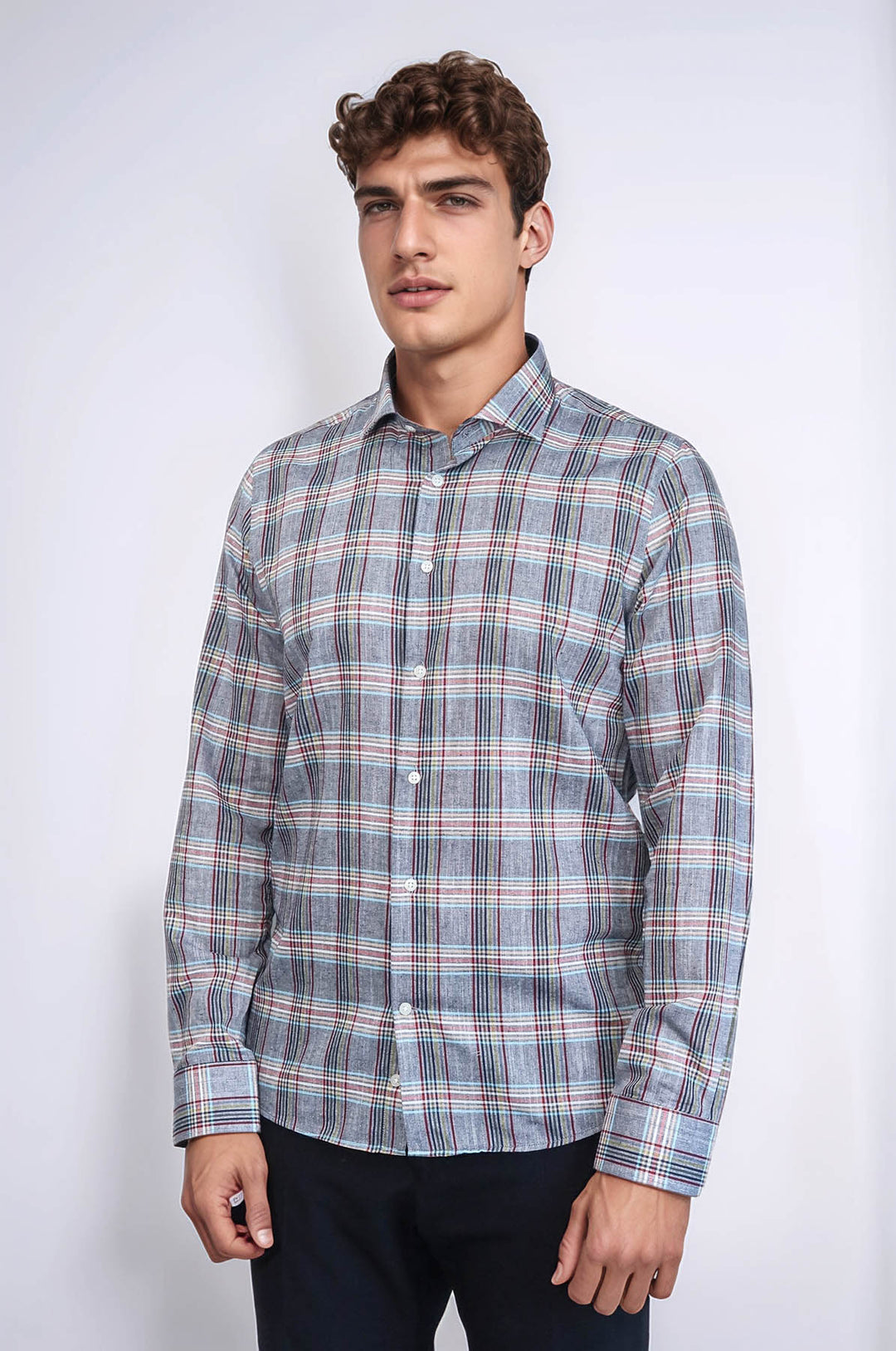 Camisa informal de cuadros azules - Wessi