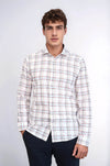 Camisa informal de cuadros blancos | wess