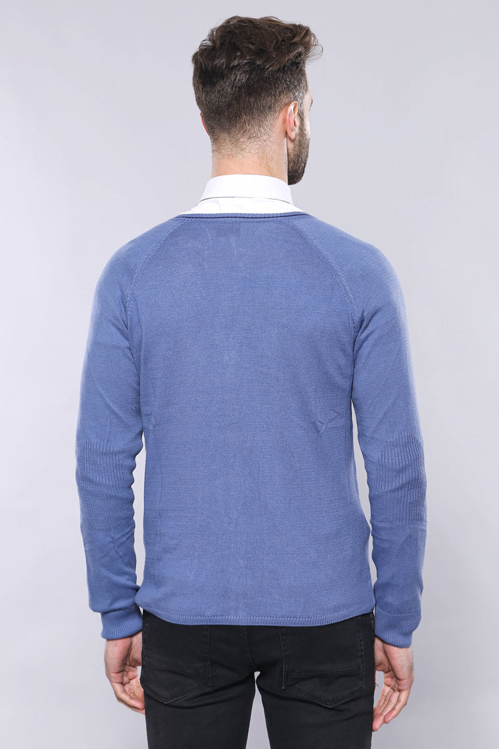 Maglieria in cotone blu - Wessi