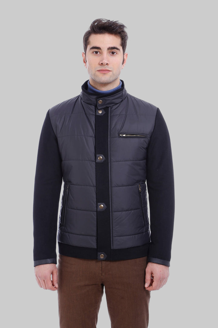 Manteau matelassé noir pour homme - Wessi
