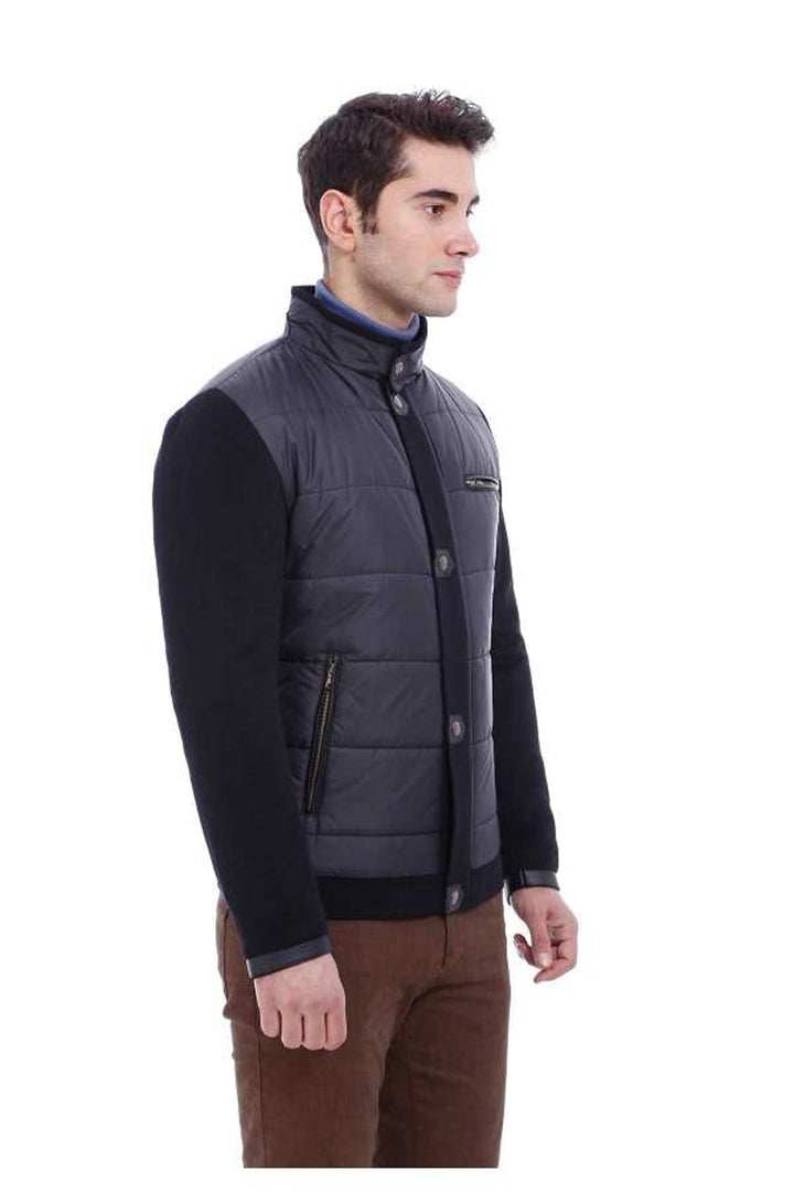 Manteau matelassé noir pour homme - Wessi