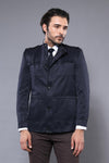 Manteau court uni bleu marine pour homme - Wessi