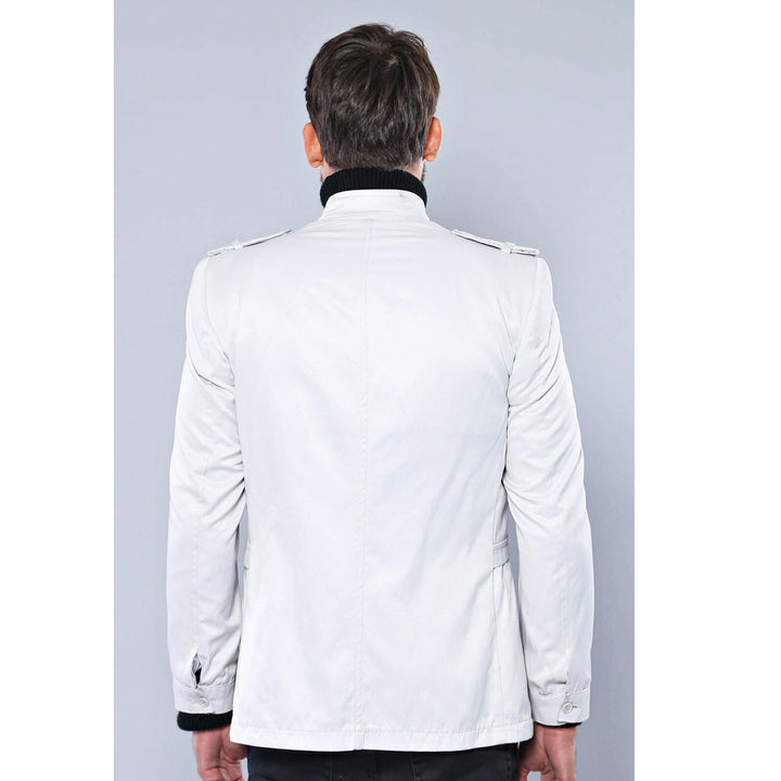 Trench-coat crème à double boutonnage - Wessi