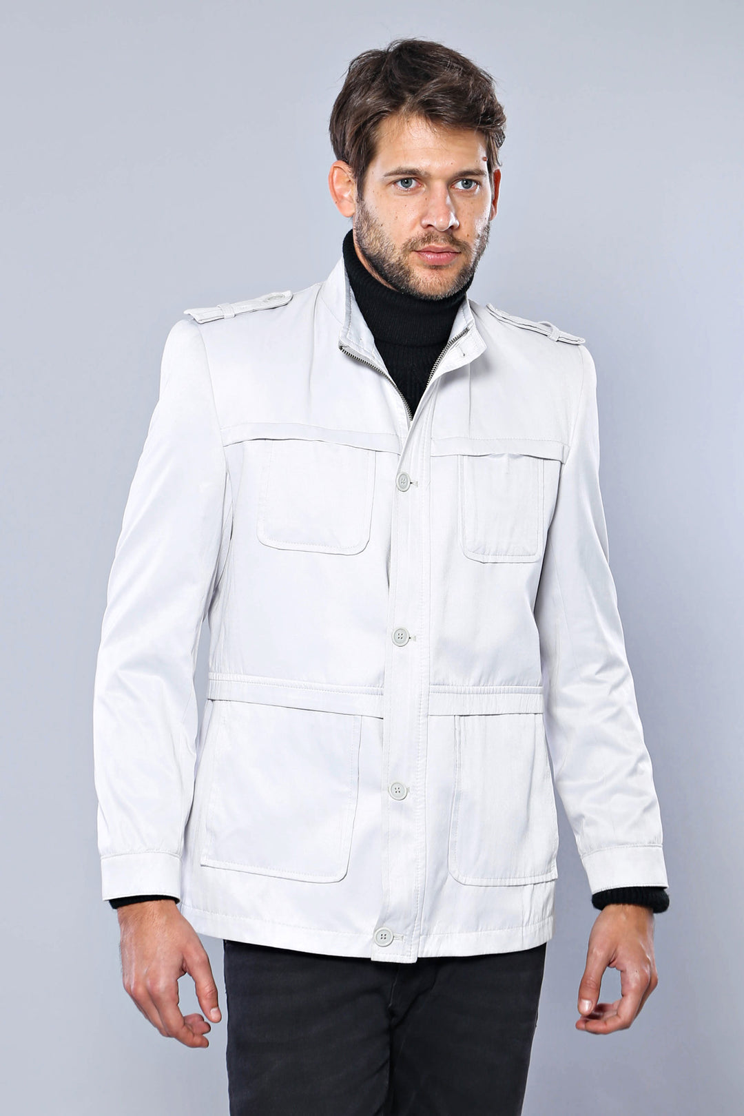 Trench-coat crème à double boutonnage - Wessi