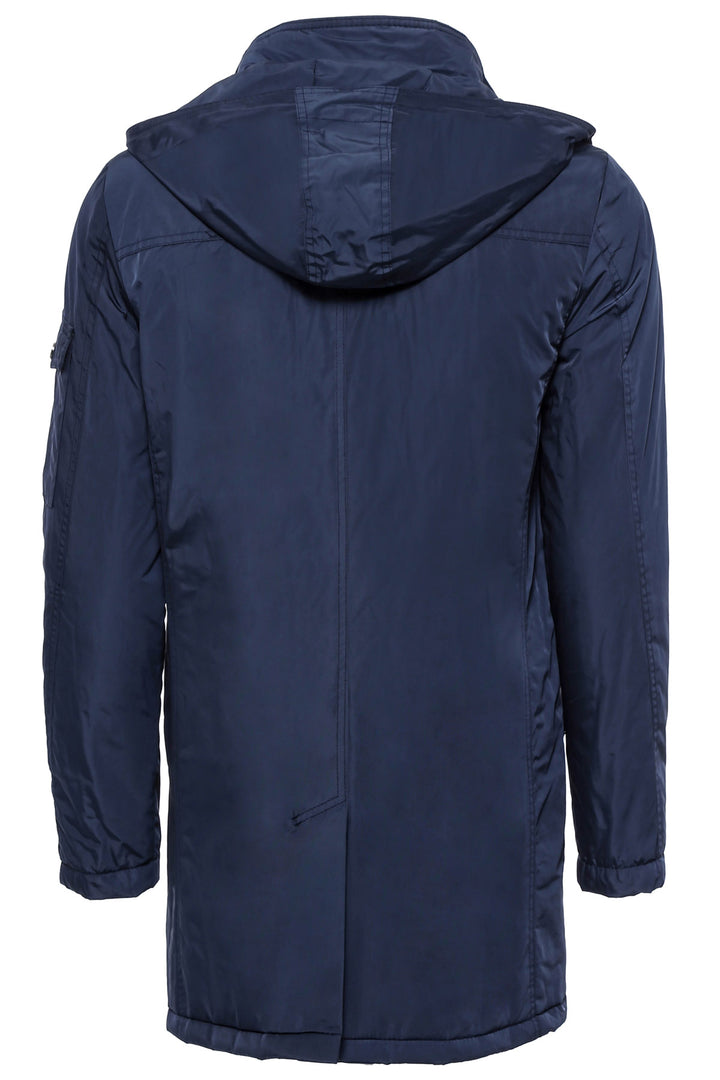 Manteau à capuche bleu pour homme - Wessi