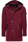Manteau Homme à Capuche Poche Bordeaux - Wessi