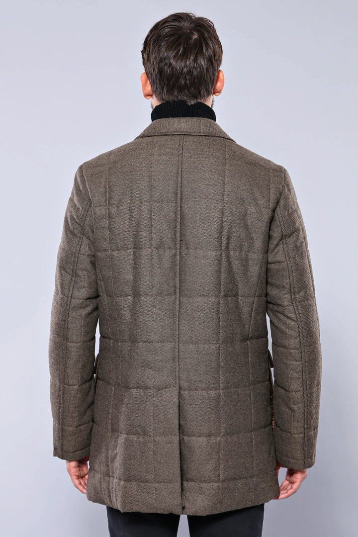 Borsa Tasca Trapuntata Con Cerniera Beige Cappotto-Wessi