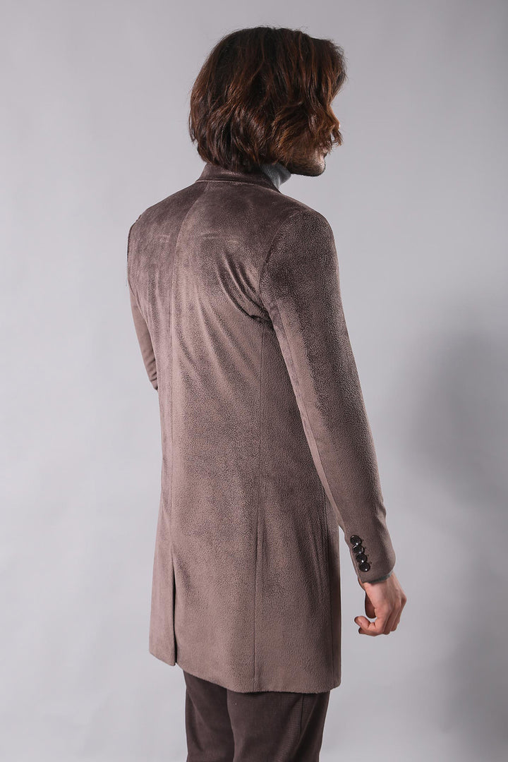 Cappotto da uomo in visone con revers a lancia - Wessi