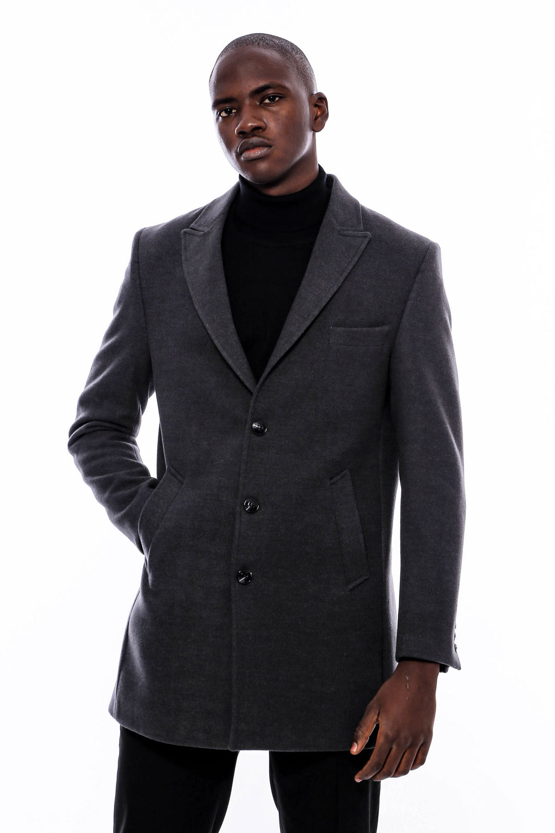 Cappotto lungo grigio da uomo - Wessi