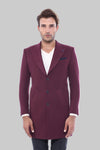 Manteau Long Bordeaux - Wessi