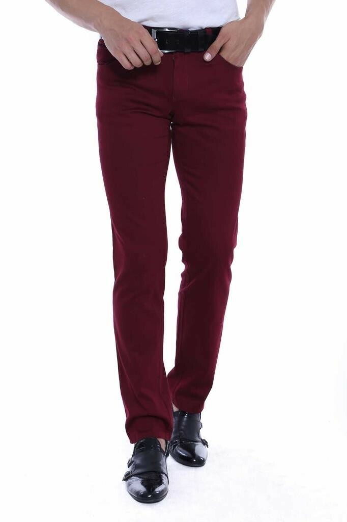 Pantalon homme bordeaux slim outlet
