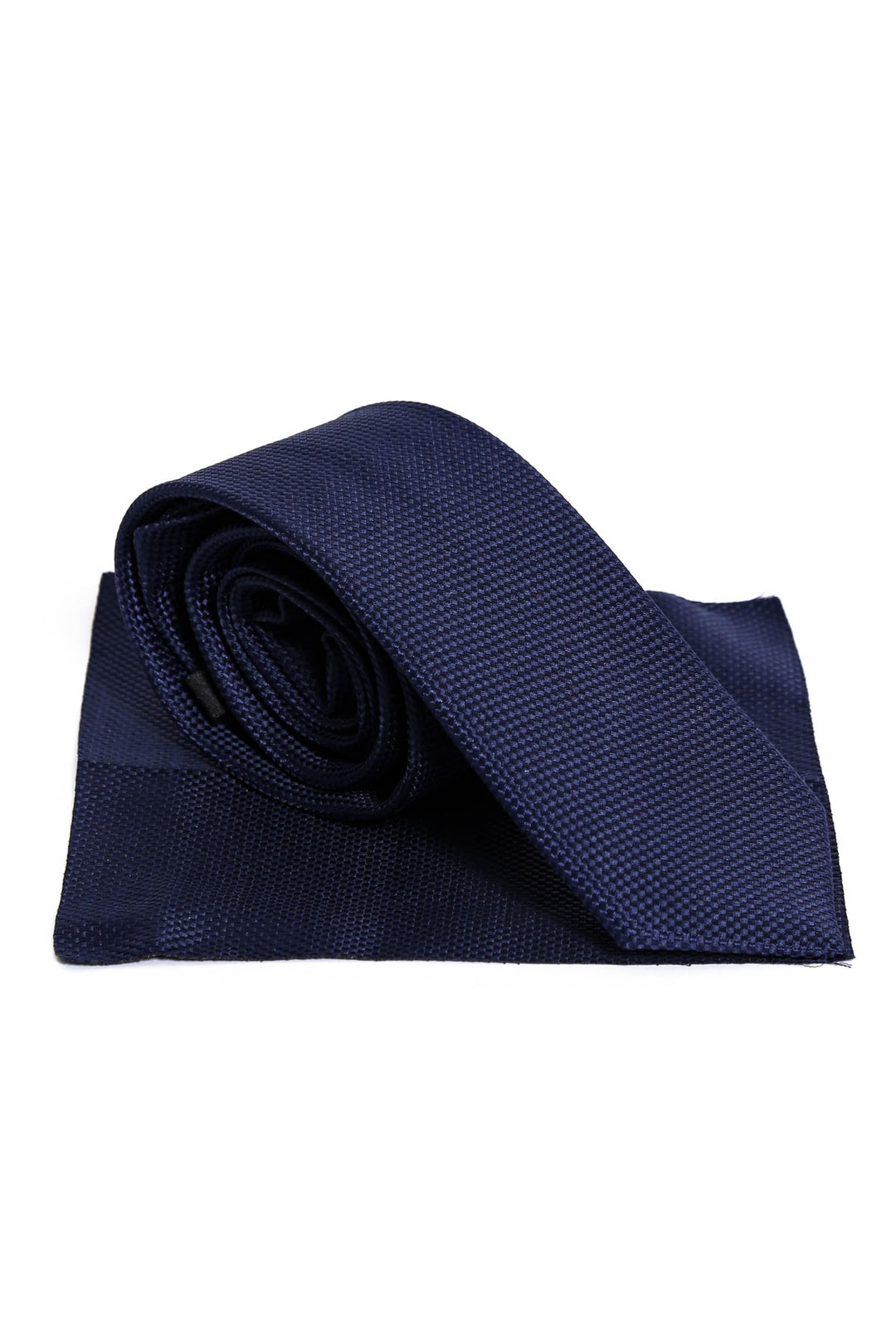 Cravatta blu navy da uomo con fantasia – Wessi