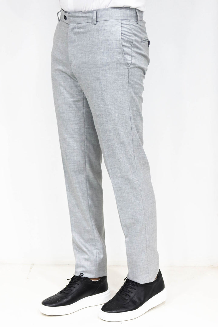 Pantalón Hombre Slim Fit Gris Textura - Wessi