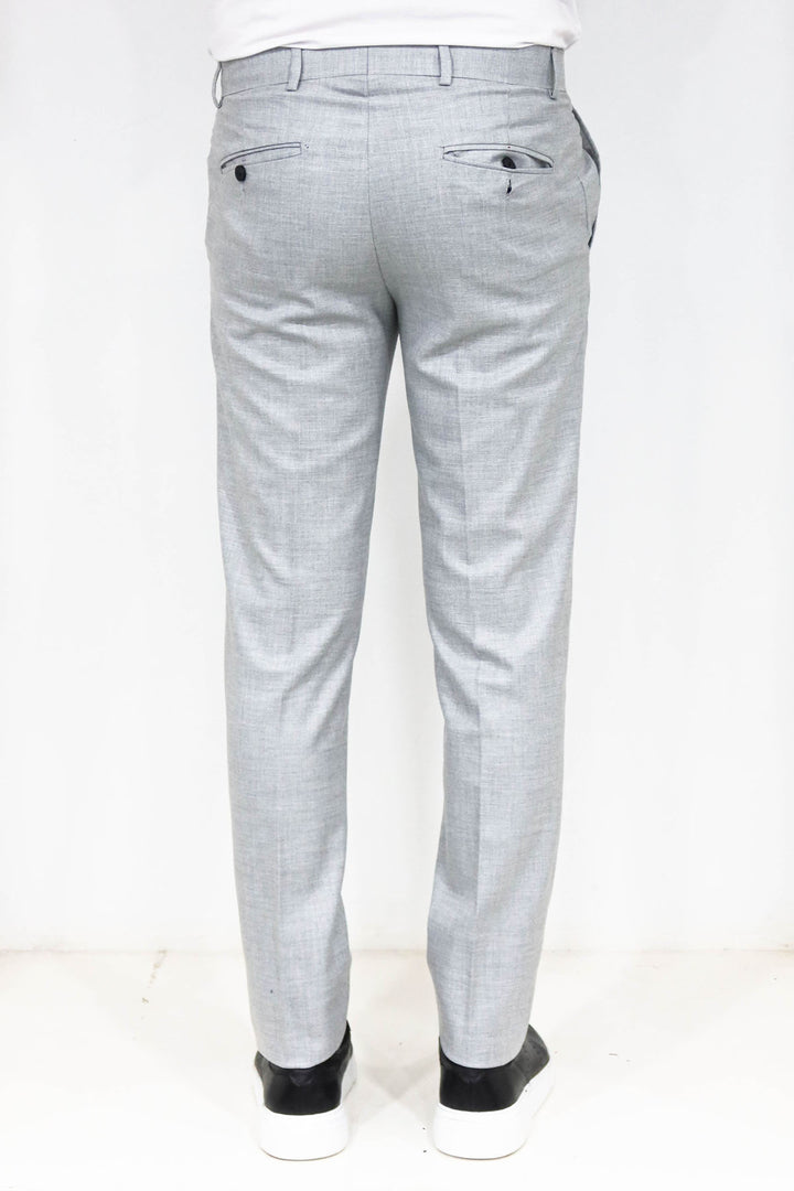 Pantalón Hombre Slim Fit Gris Textura - Wessi