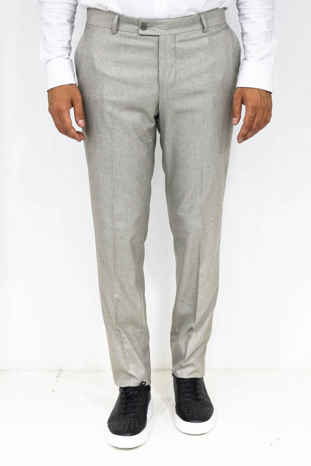 Pantalón Hombre Slim Fit Crema Textura - Wessi