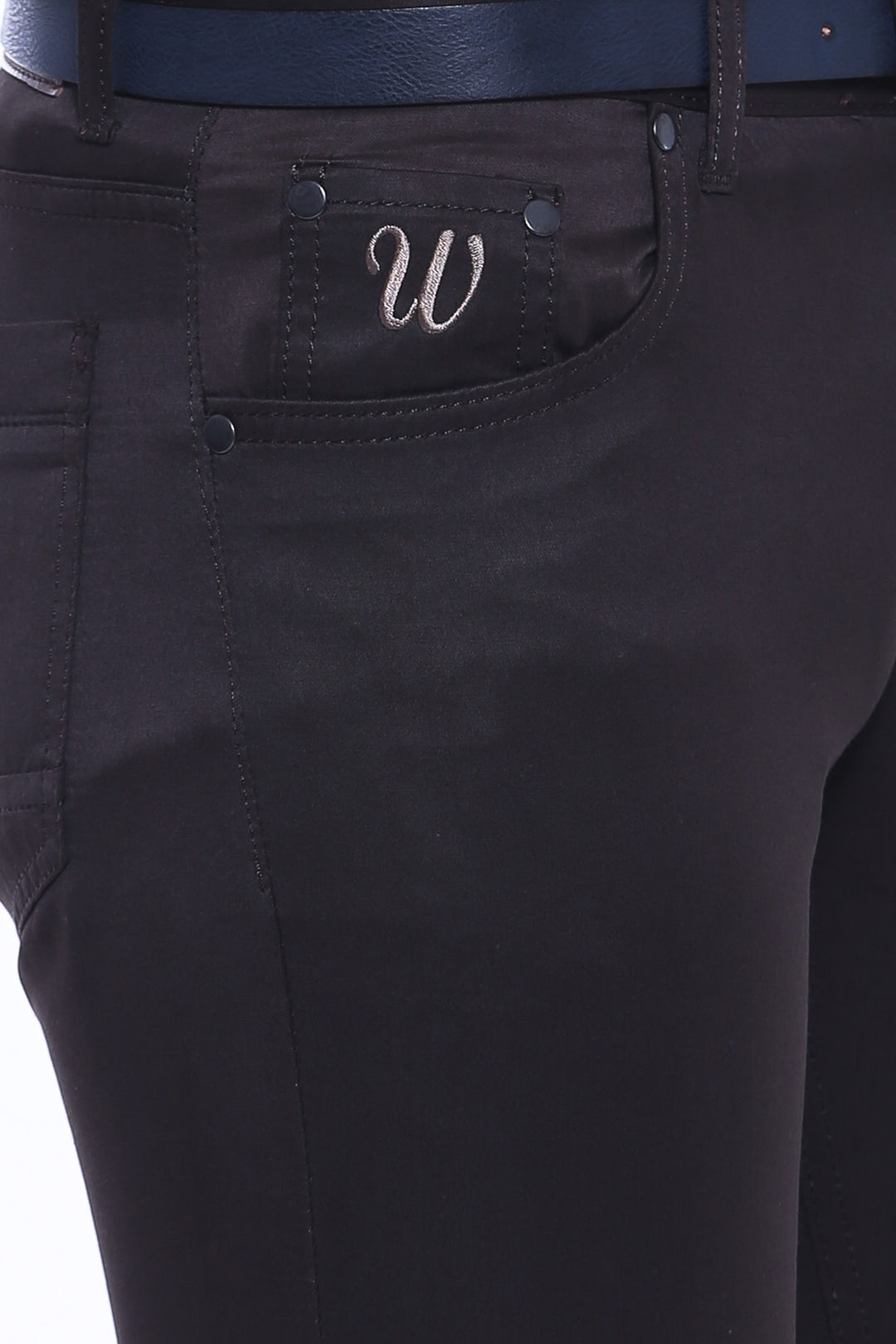 Pantaloni da uomo in gabardina marrone - Wessi