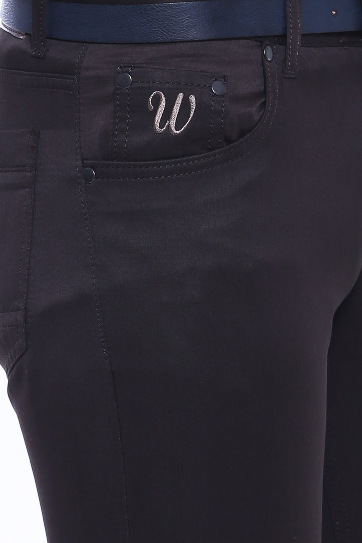 Pantaloni da uomo in gabardina marrone - Wessi