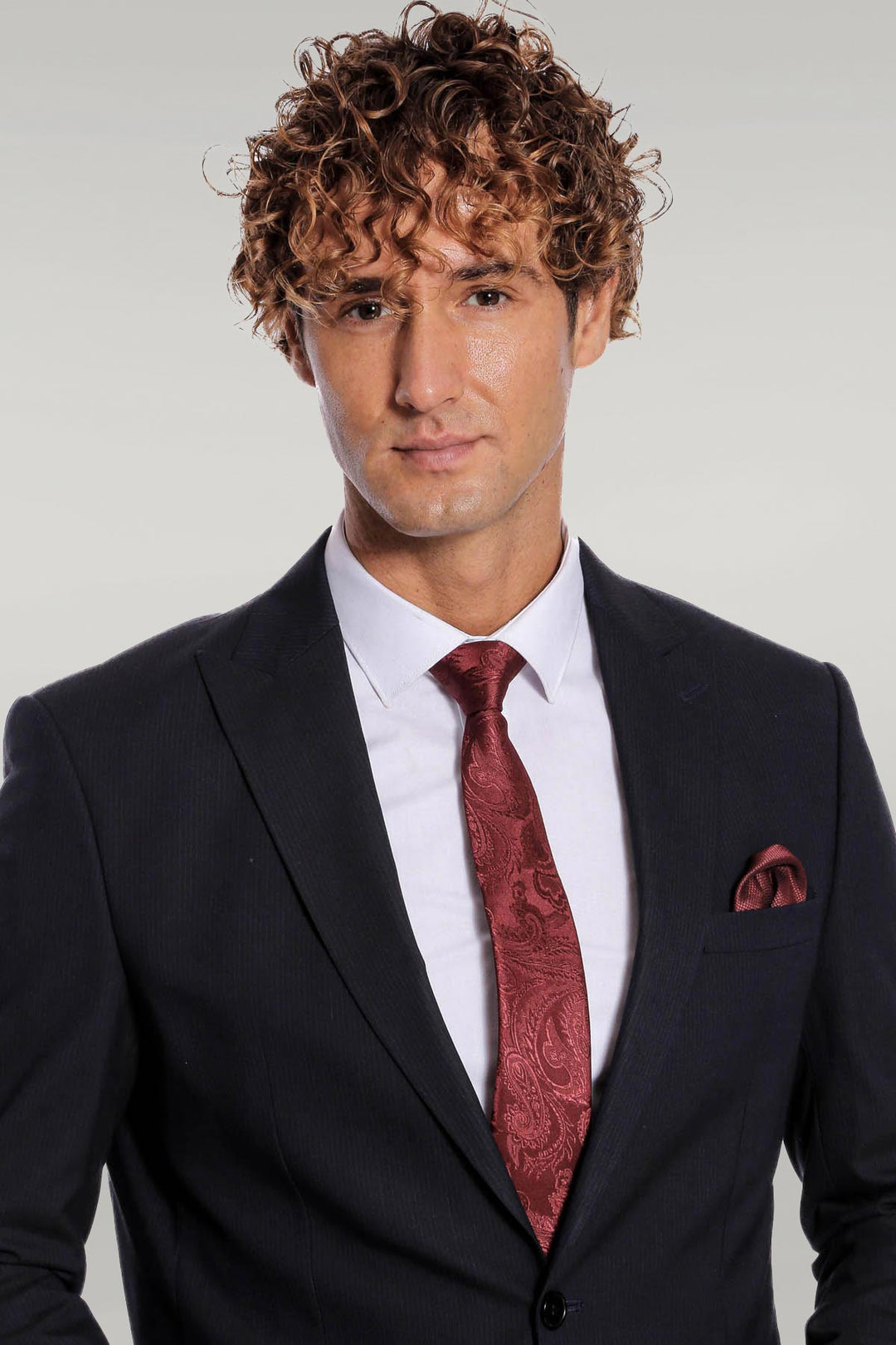 2 Piece Striped Black Men Suit - Wessi