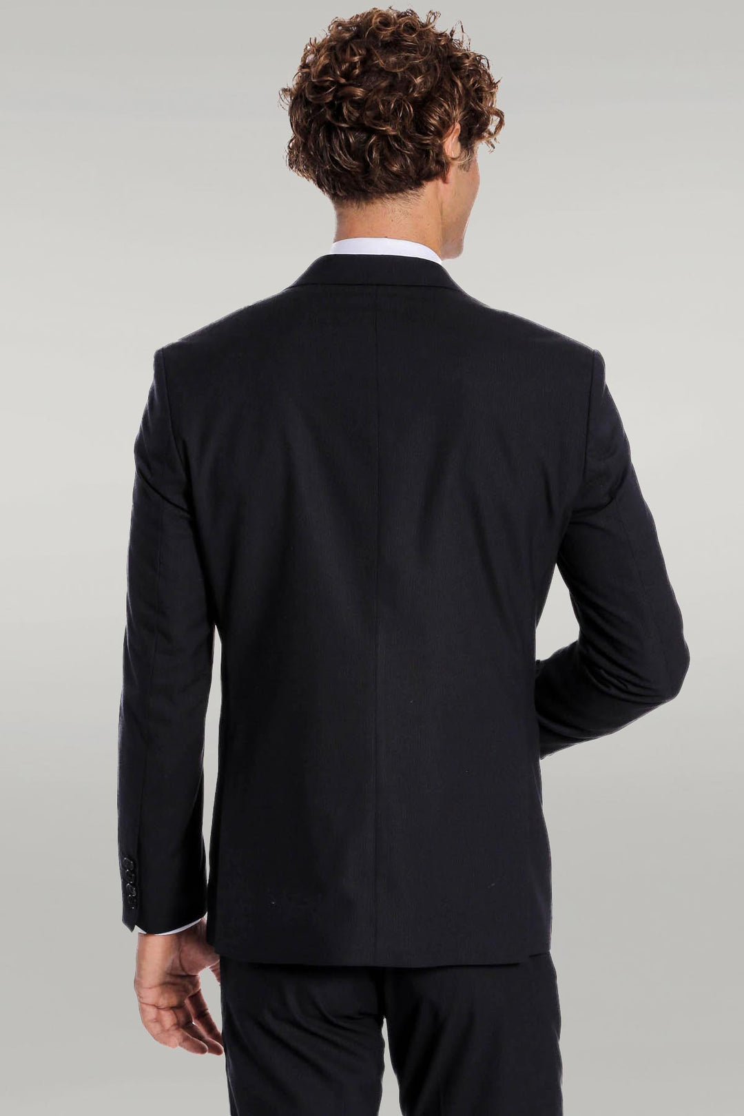 2 Piece Striped Black Men Suit - Wessi