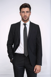 Traje negro de dos piezas ajustado para hombre - Wessi
