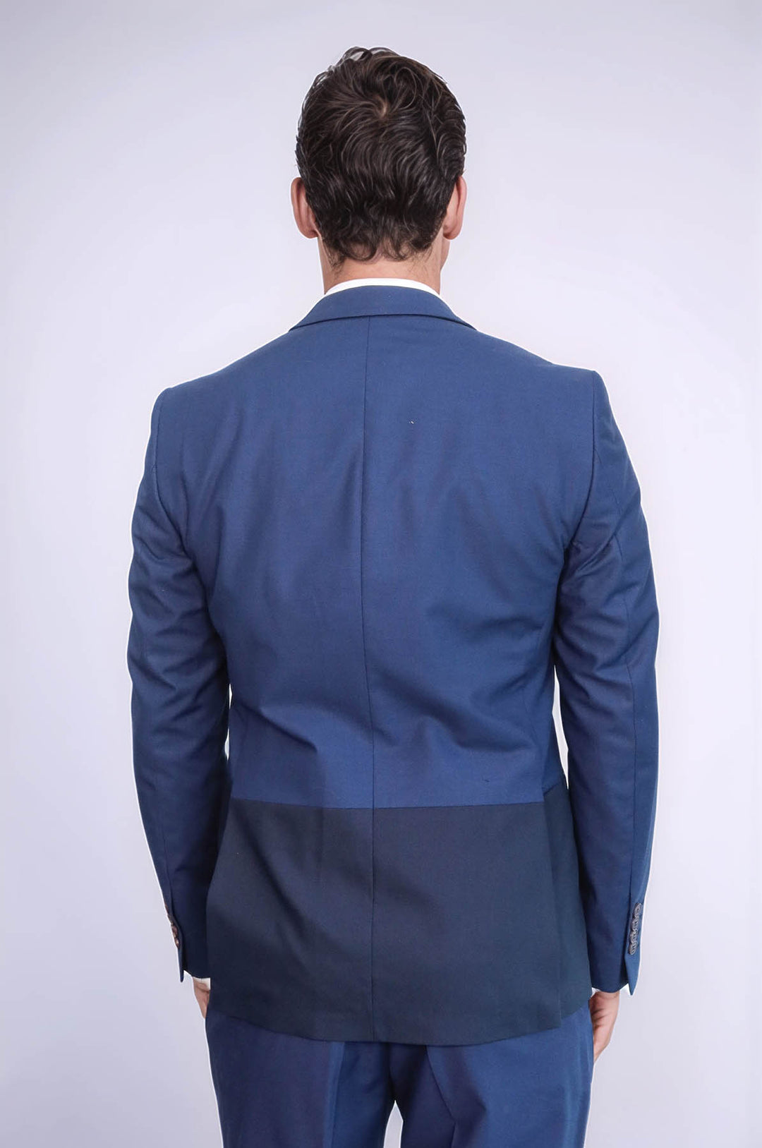 Traje azul marino fragmentado para hombre | wess