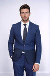 Traje azul marino fragmentado para hombre | wess