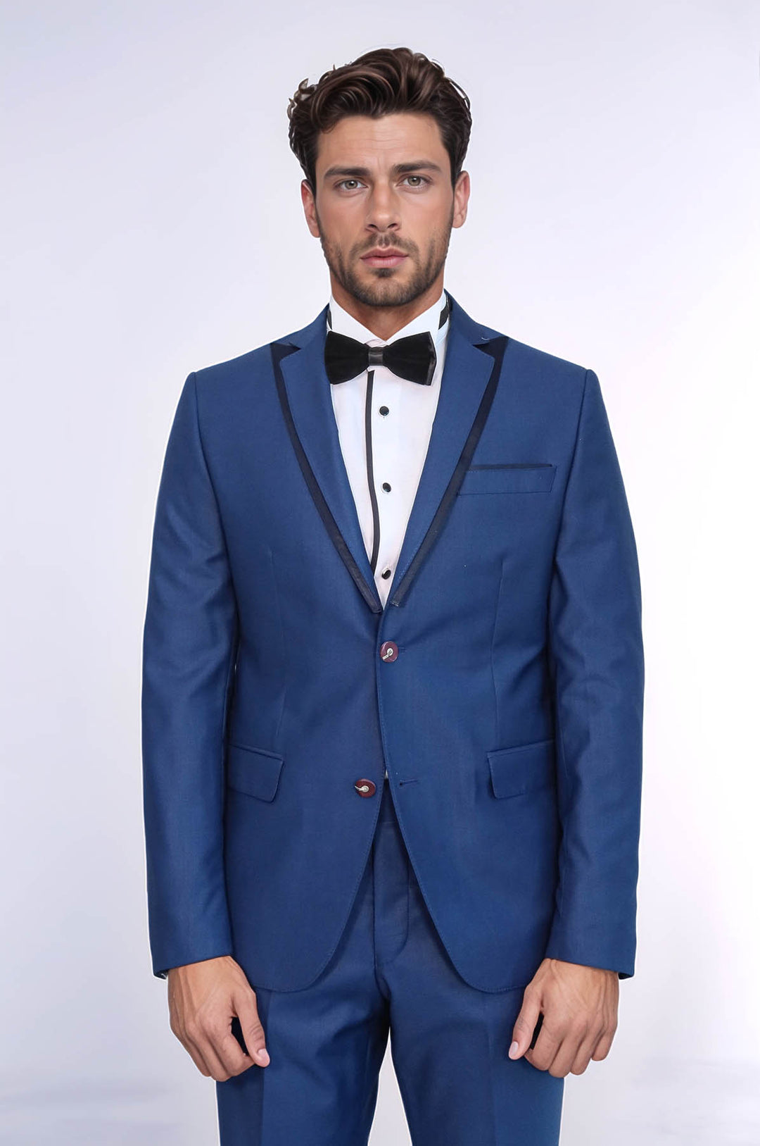 Синий смокинг со съемным лацканом | Весс