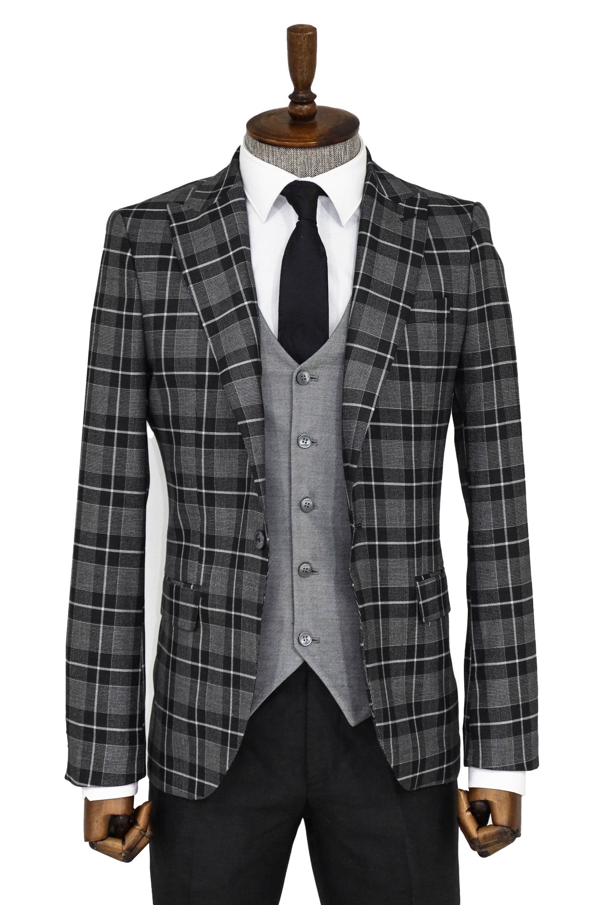 Mix and Match Suits Black Slim Fit Dress Suit main image 1