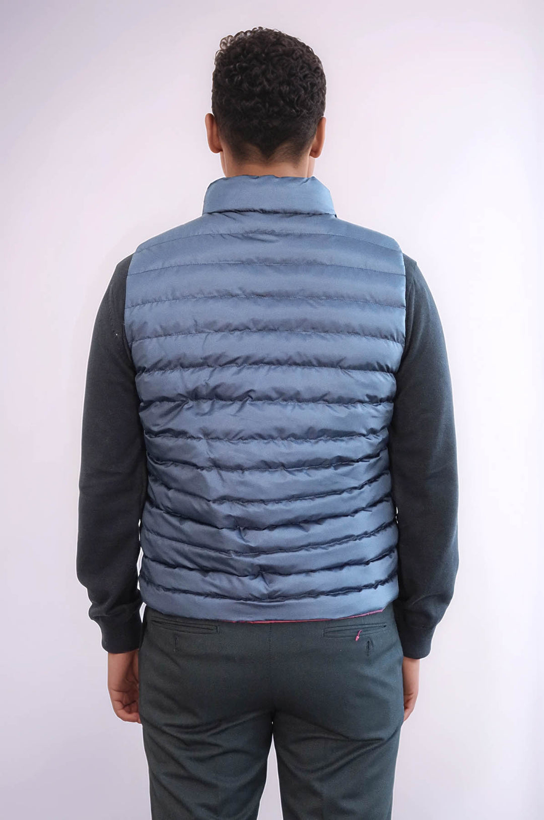 Chaleco de plumas reversible Puffer Sax Azul Hombre - Wessi