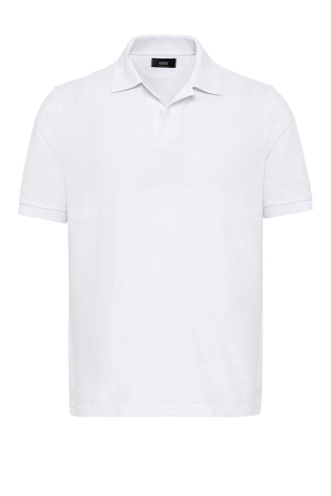 T-shirt col polo blanc pour homme - Wessi