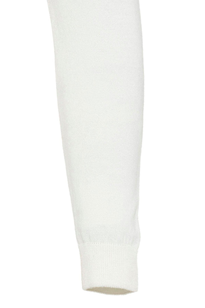 Pull Maille Homme Ecru Col Rond Coupe Slim - Wessi