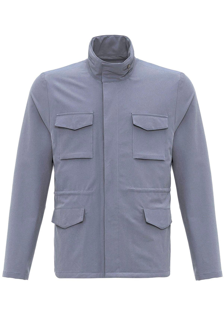 Veste Safari Col Montant Indigo Homme - Wessi