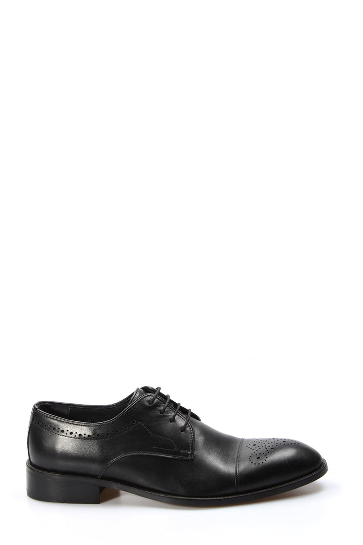 Chaussures habillées Oxford en cuir noir pour hommes - Wessi