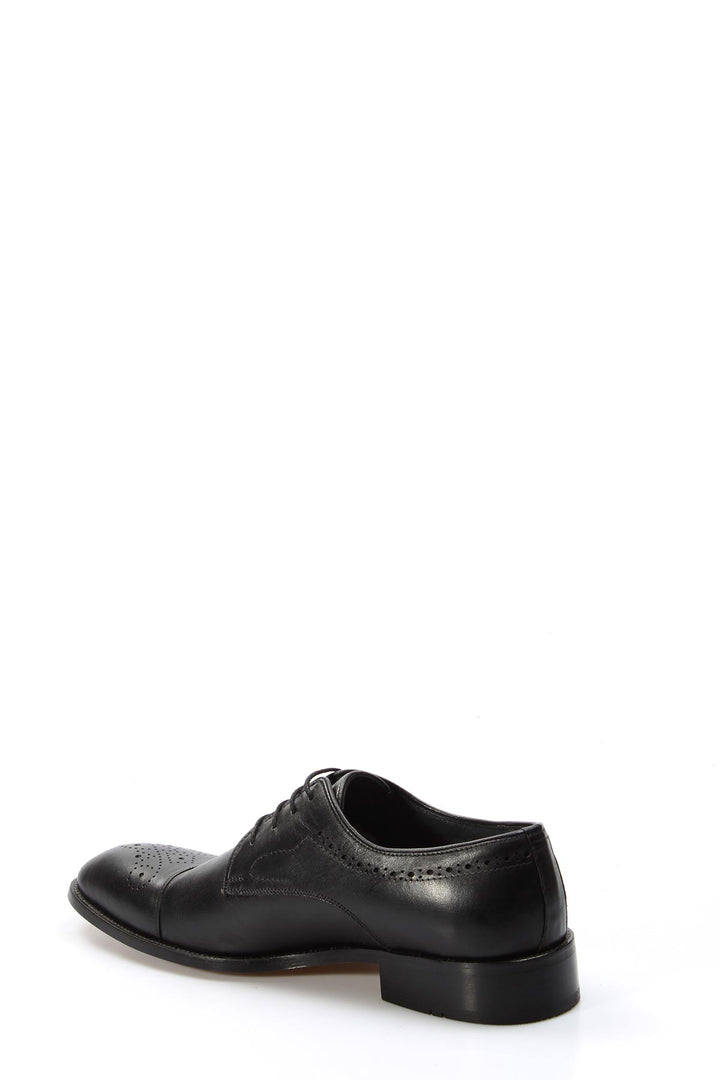 Chaussures habillées Oxford en cuir noir pour hommes - Wessi