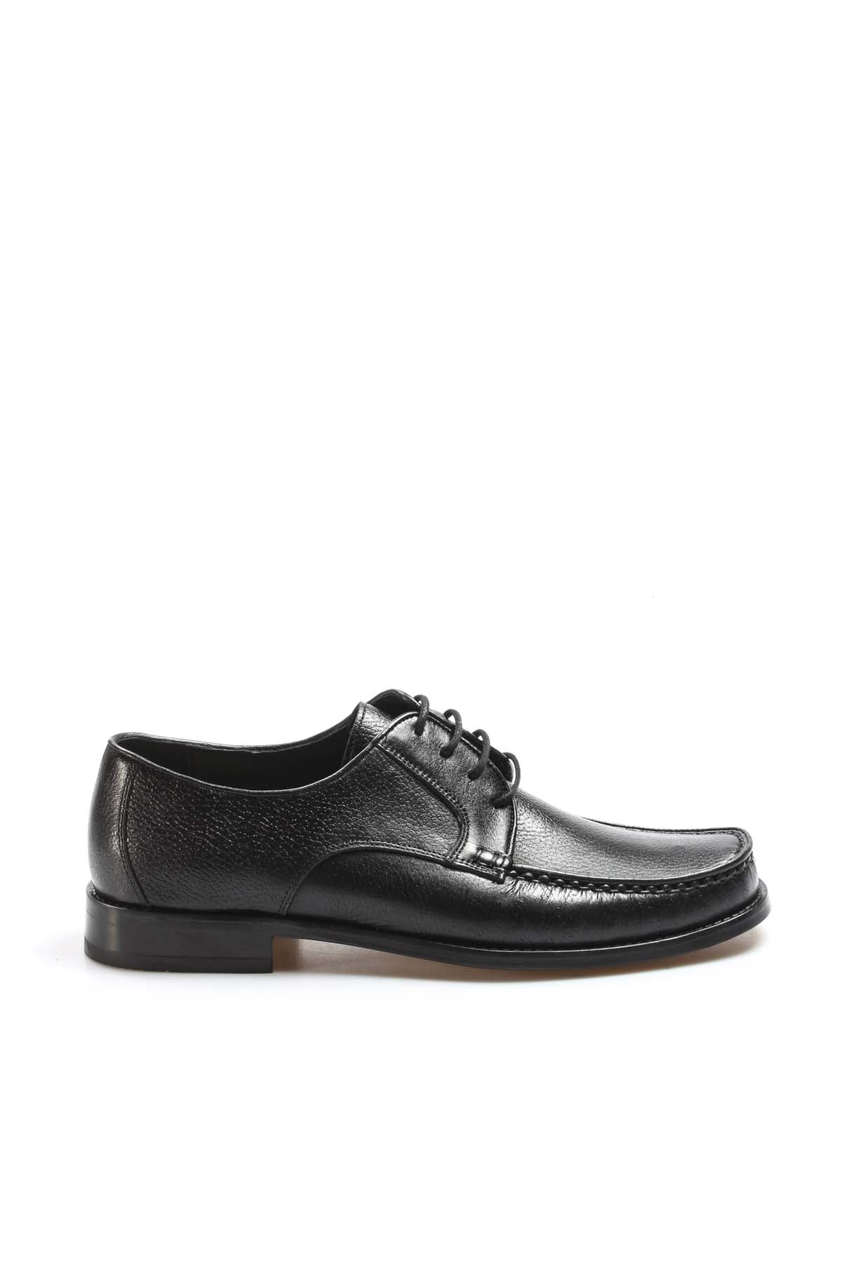Men\'s Black Dress Shoes Laser Vamp Moc Toe Classic Moc Toe Heritage Black Oxford Handmade Mens Shoes  main image 2
