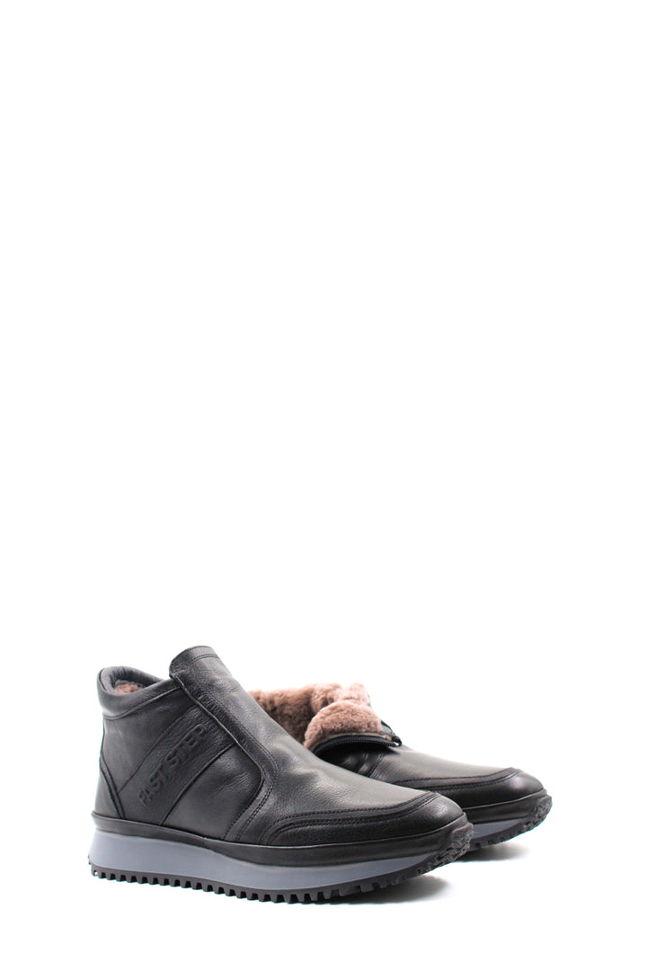 Stivaletti slip-on in pelle nera Wessi