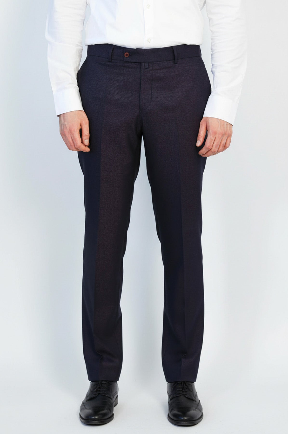 burgundy slim fit dress pants Aldo Valentini Slim Fit Solid Burgundy Stretch Cotton Casual Pants Made In Italy, 38